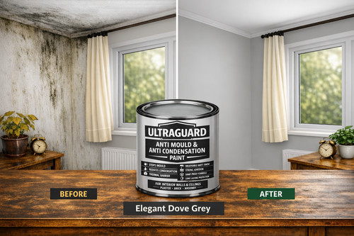 Damp proof anti mould paint - damp,